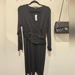 J.Jill NWT Black Classic Dress Size Medium Long Sleeve FREE SHIPPING